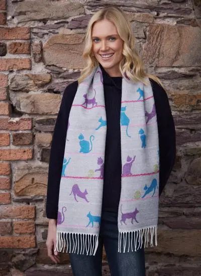 Cats at Play Scarf